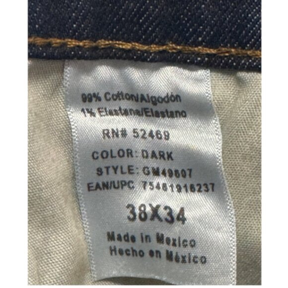 Men's Dark Denim Jeans 38X34 - Picture 2 of 6